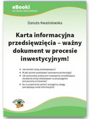 Karta informacyjna przedsięwzięcia - ważny dokument w procesie inwestycyjnym 